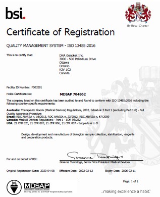 DNAG MDSAP ISO Certification image link to pdf