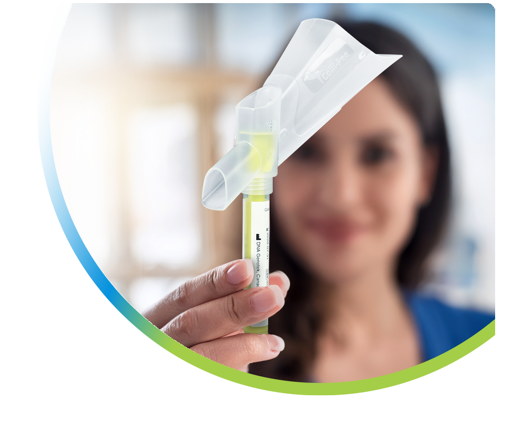 Woman Holding Device